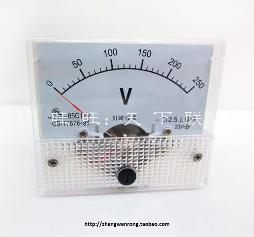 85C1机械表表头 指针式直流电流表 电压表85C1-10V 30V 50V 150V