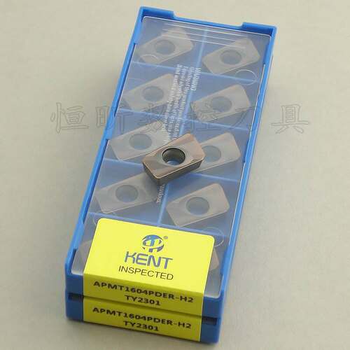 KENT数控铣削刀片 APMT1604PDER-H2/M2 TY2301 R0.8铣刀粒 飞刀片