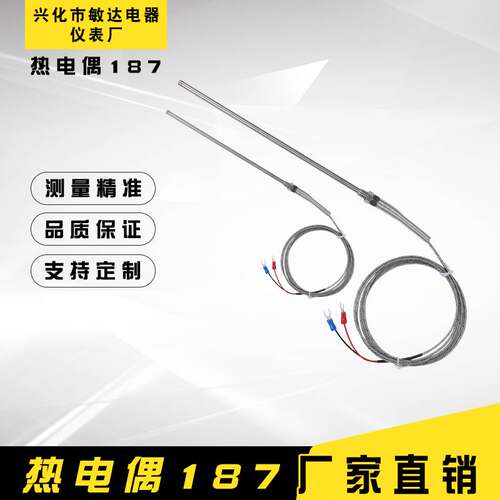 热电偶 WZP-187 WRN-291/187仿进口探头式热电偶M8温度传感器探头
