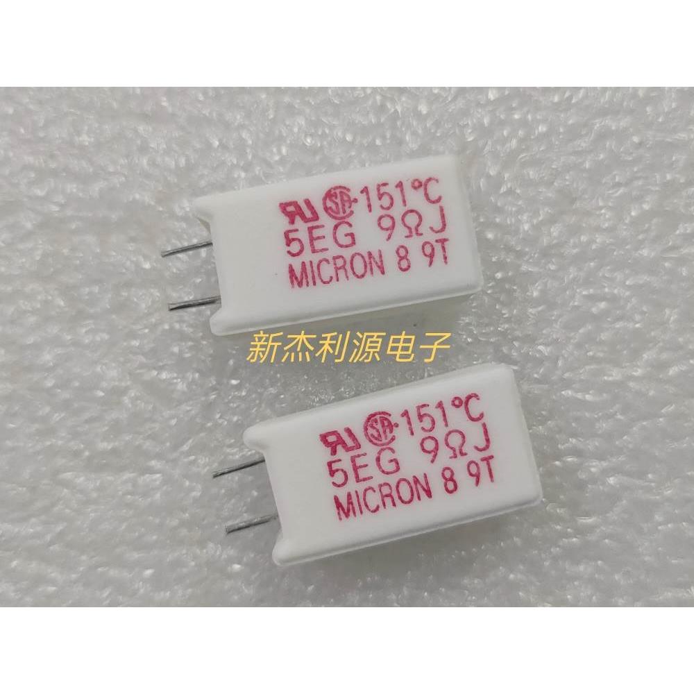 带温度保护水泥电阻 5EG 9ΩJ 151°C 9欧 MICRON全新5W水泥电阻