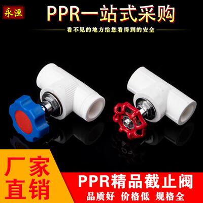 PPR截止阀20 4分 25 32球阀  水管管材配件管件 ppr阀门 闸阀接头