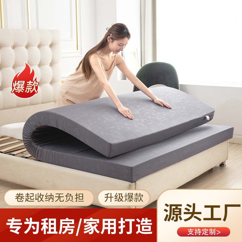 家用床垫b海绵床垫105DH加厚海绵垫单人双人床垫子定制加硬飘窗垫
