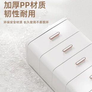 收纳柜储物柜五斗柜夹缝家用客厅卧室床头柜 置物柜多层加厚抽屉式