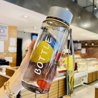 夏天塑料水杯大容量学生泡茶壶防摔茶杯茶水分离男士耐高温食品级