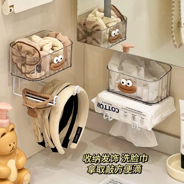 可爱壁挂发饰发箍收纳盒儿童大肠发圈发夹头绳抓夹鲨鱼夹头饰收纳
