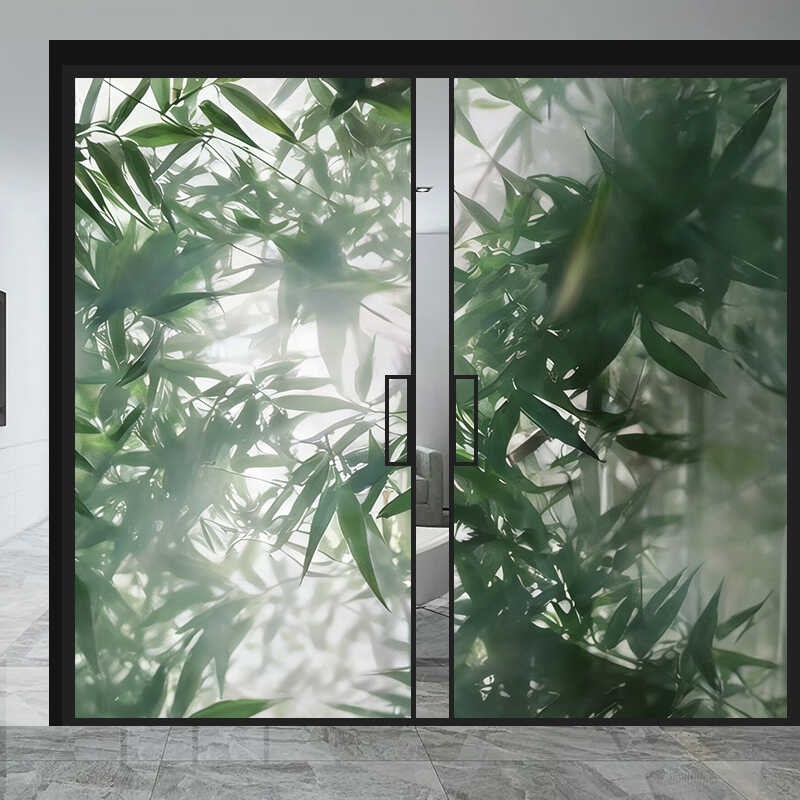 玻璃贴纸3d立体仿真窗户u磨砂玻璃贴膜高级感遮光贴纸中式移门贴
