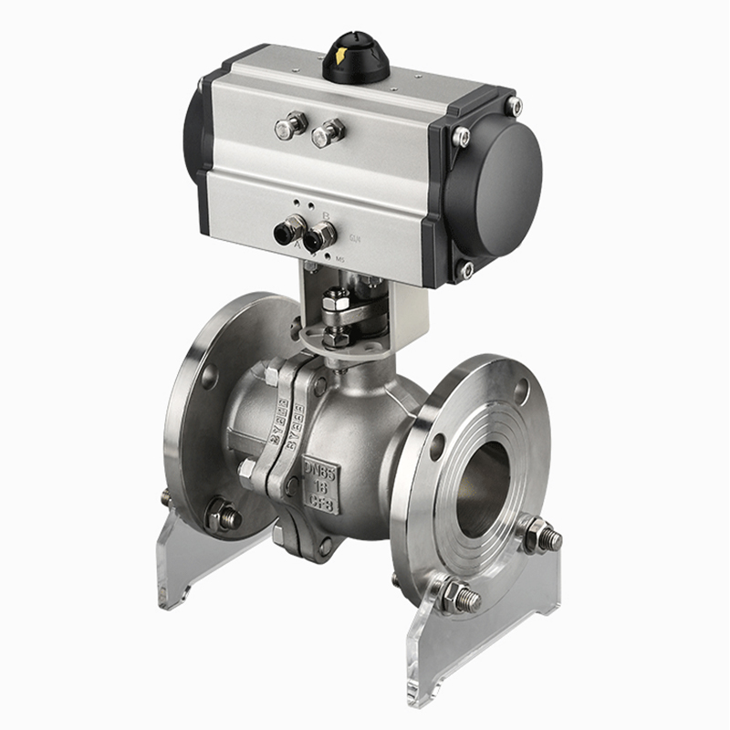 气动球阀Q641F-16P/C法兰铸钢不锈钢304高温O型快速切断阀DN25 50