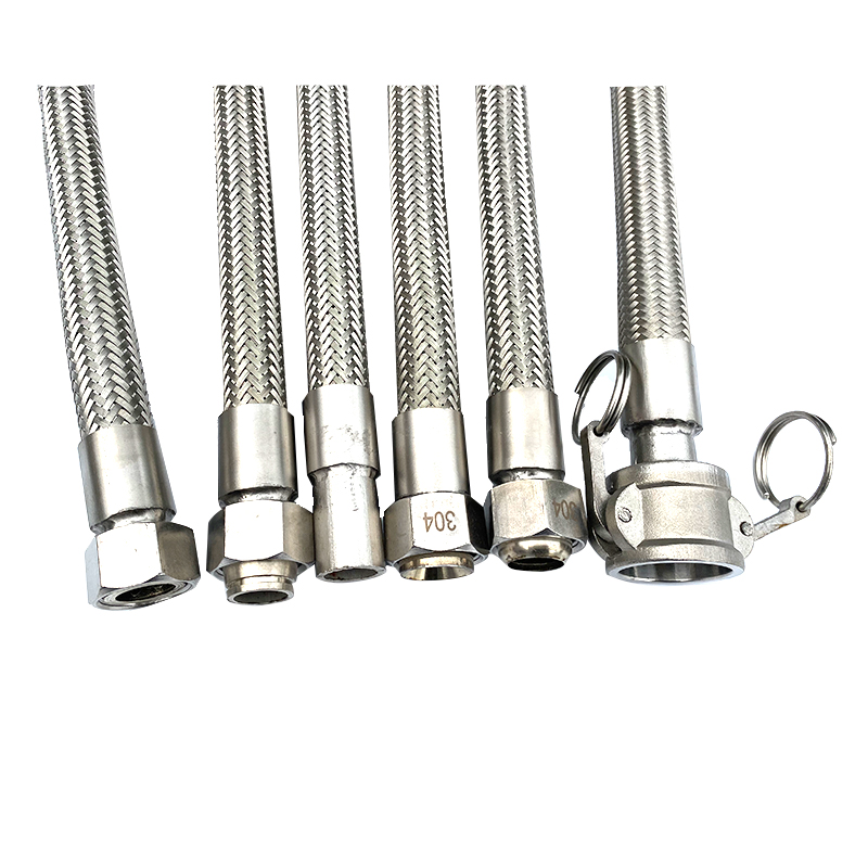 304不锈钢波纹管6分DN20高温高压工业金属编织软管3/4钢丝蒸汽管