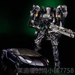 高档变机宝禁闭暗黑汽车器版人男孩变形玩具手酷动拼装益智金刚模