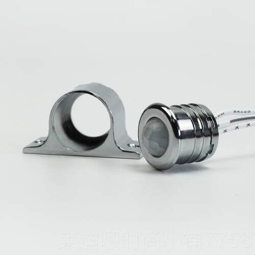 高档12V4V2人体应开关le灯玄关感应d灯带明暗装感一体红外探头感