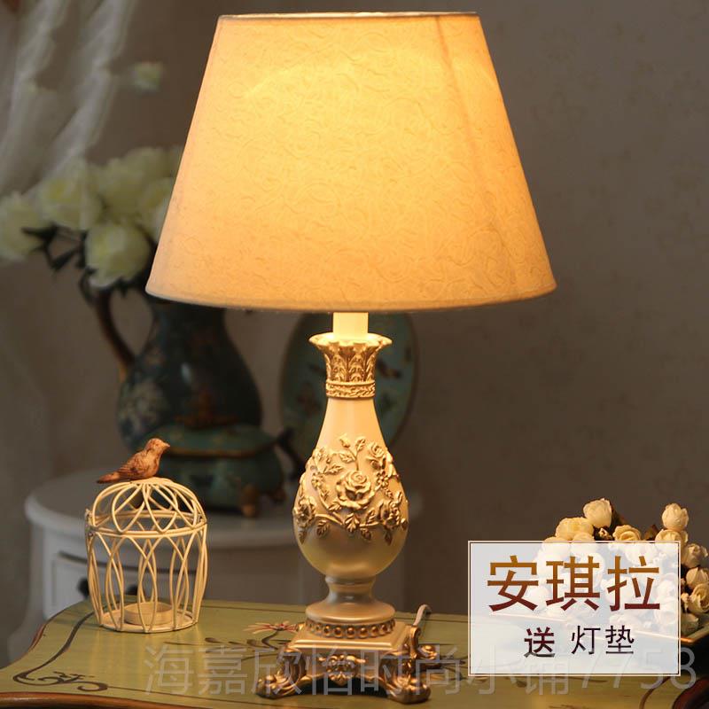 正品卧控室台灯欧式复古漫可调光遥温馨新婚用客厅家房间浪装饰床