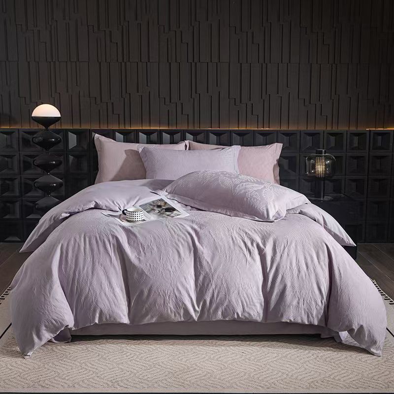 2025秋冬新款纯棉磨毛四件套100S提花床单被套保暖全棉床上用品