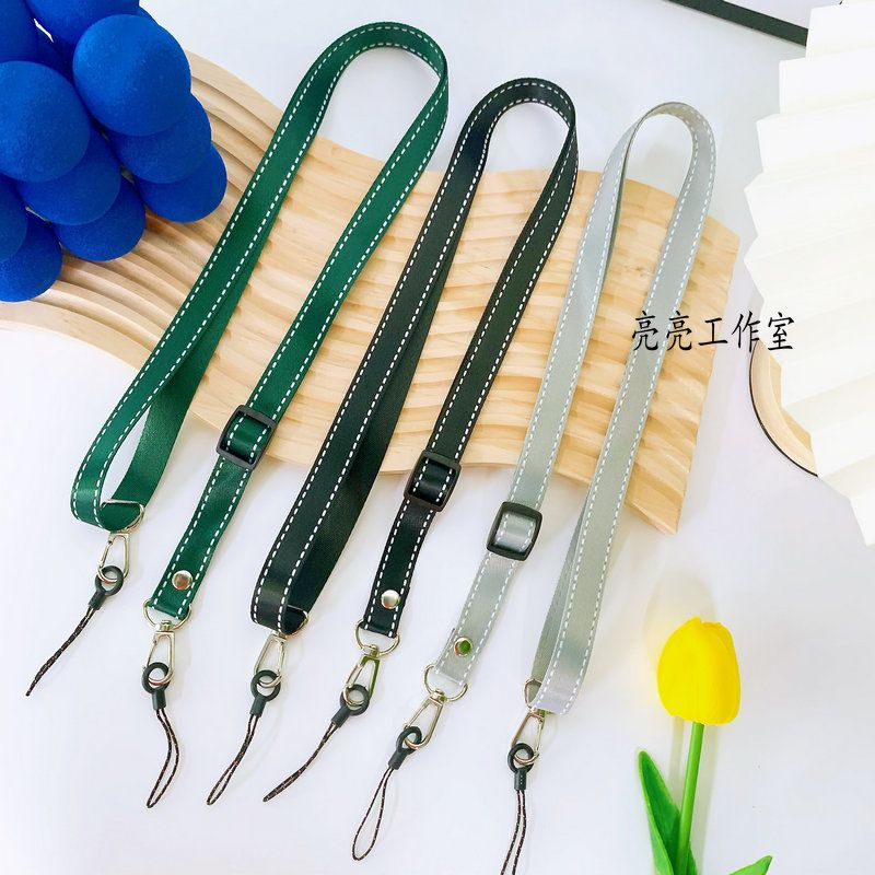 简约时尚手机斜挎绳创意可调长度双钩吊绳包包相机水杯背带