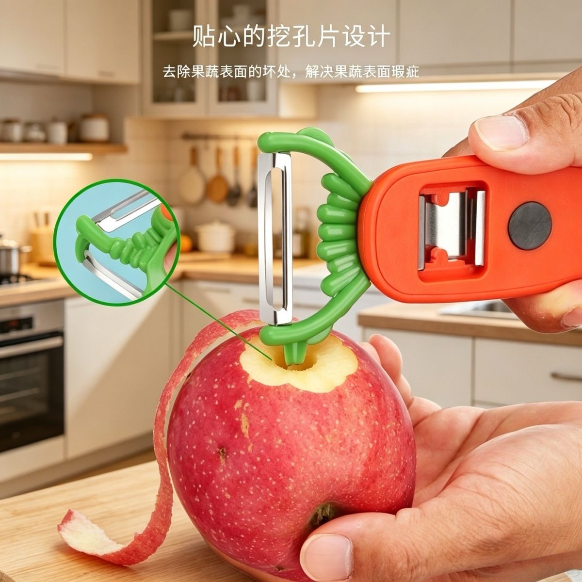 家用创意胡萝卜削皮刀土豆刮皮器水果开瓶器多功能厨具