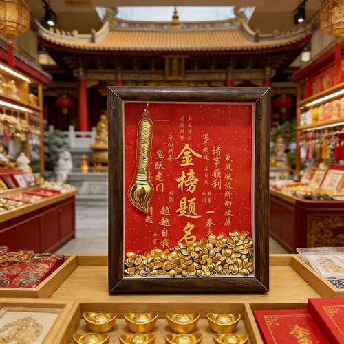 金榜题名逢考必过摆件励志伴手礼相框手工中高考创意桌面礼品
