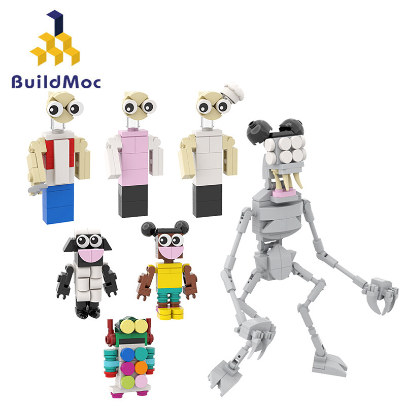BuildMOC拼装积木玩具Roblox游戏冒险家阿曼达恶魔小羊人仔玩偶