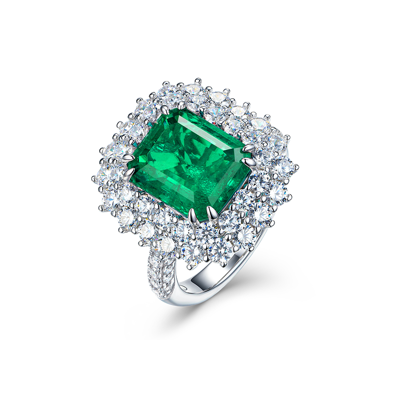 AILEQ精致小富婆木佐绿戒指