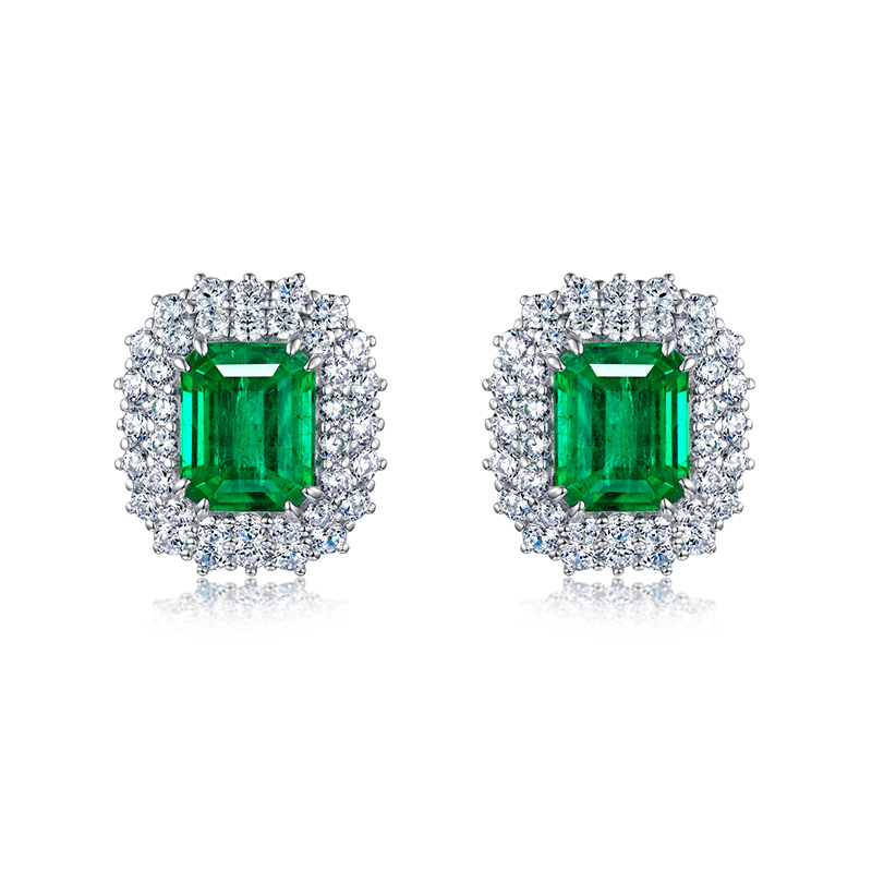 AILEQ 925银耳饰合成宝石木佐绿色宝高级精致小富婆耳钉女士耳饰,饰品/流行首饰/时尚饰品新,银饰耳饰,淘宝优惠券,粉丝福利购,淘宝优惠卷