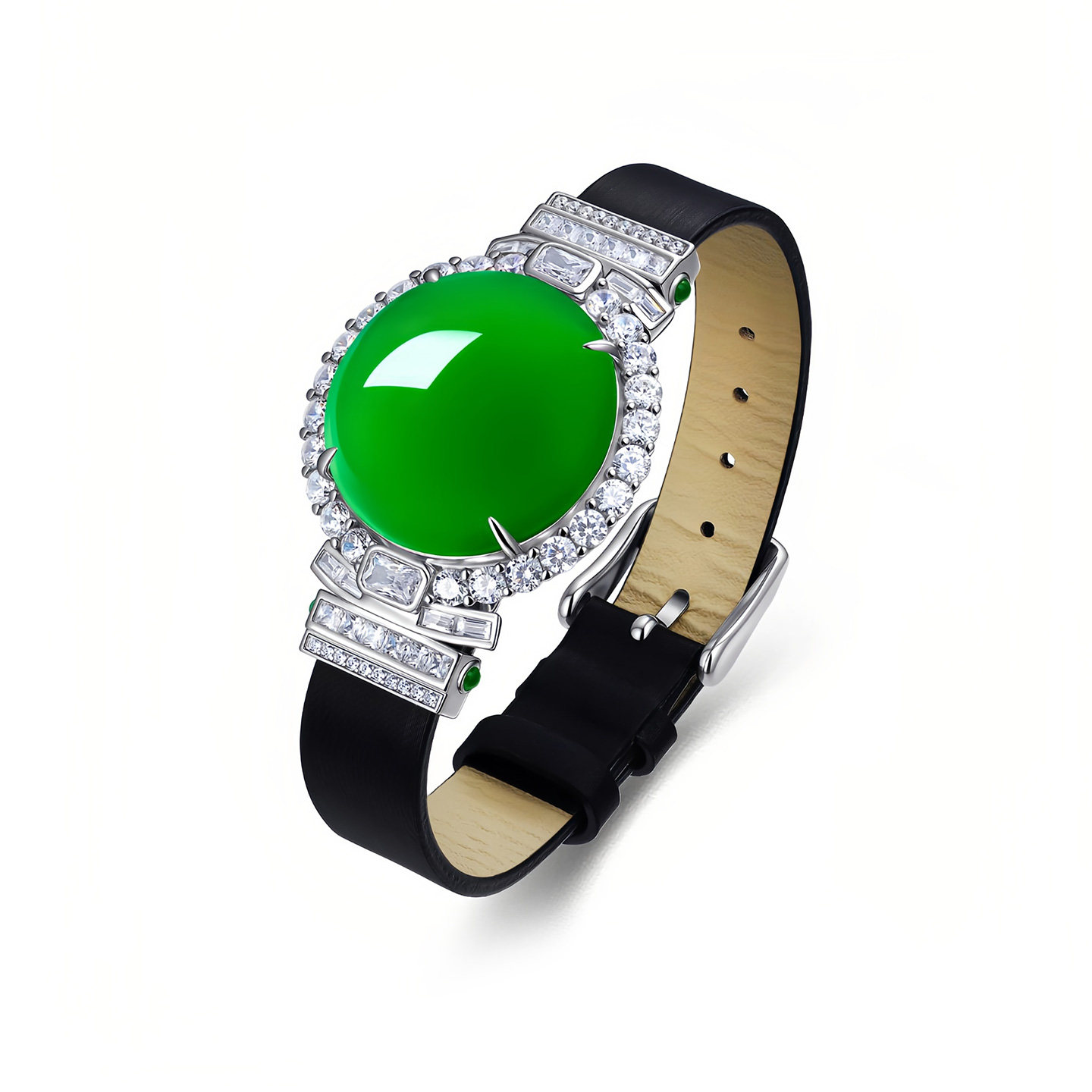 AILEQ925银镶天然玉髓新品满绿正圆鸽子蛋腕带手链珠宝欧若风手串,饰品/流行首饰/时尚饰品新,其它首饰,淘宝优惠券,粉丝福利购,淘宝优惠卷