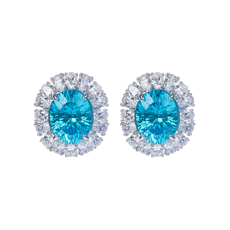 AILEQ耳饰超级圣玛利亚气质轻奢帕拉伊巴千禧耳钉海水蓝合成宝石,饰品/流行首饰/时尚饰品新,银饰耳饰,淘宝优惠券,粉丝福利购,淘宝优惠卷