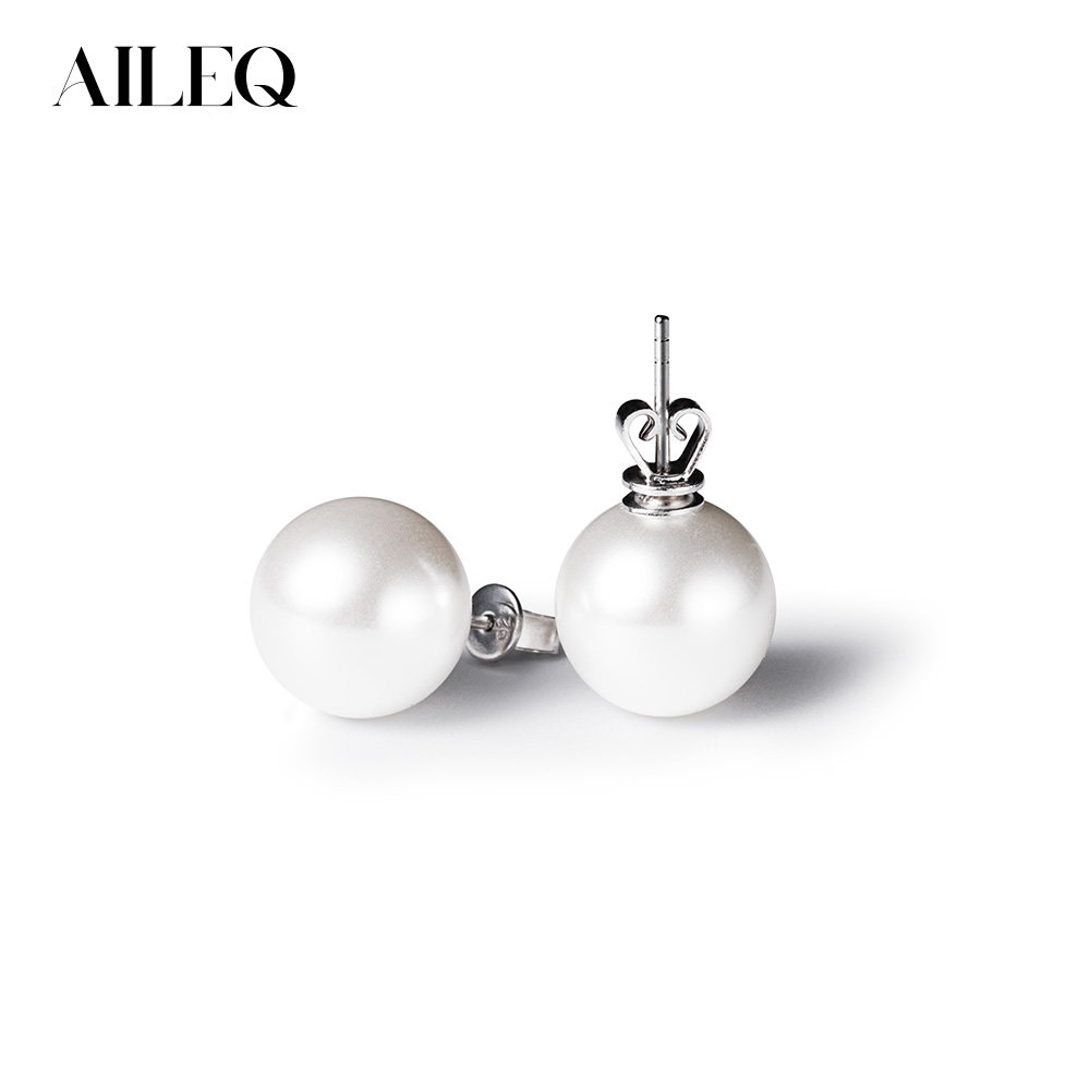 AILEQ 时尚耳钉施家耳钉人工合成珍珠耳饰高级感单珠珠纯银耳钉女,饰品/流行首饰/时尚饰品新,银饰耳饰,淘宝优惠券,粉丝福利购,淘宝优惠卷