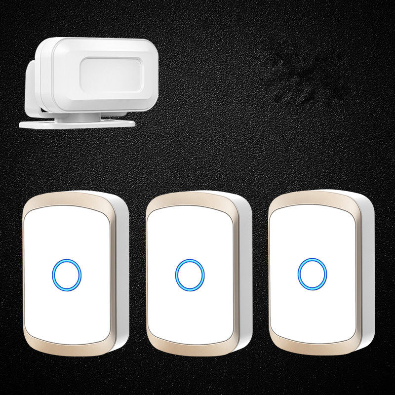 欢迎光临感应器进门分体式红外线电子迎宾器店铺你好防盗感应门铃