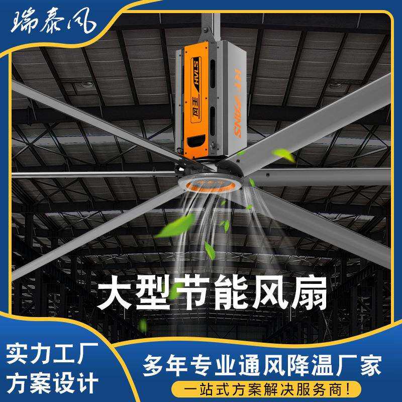 大型工业吊扇厂房车间通风降温大风量风扇低空节能诺德电机大风扇