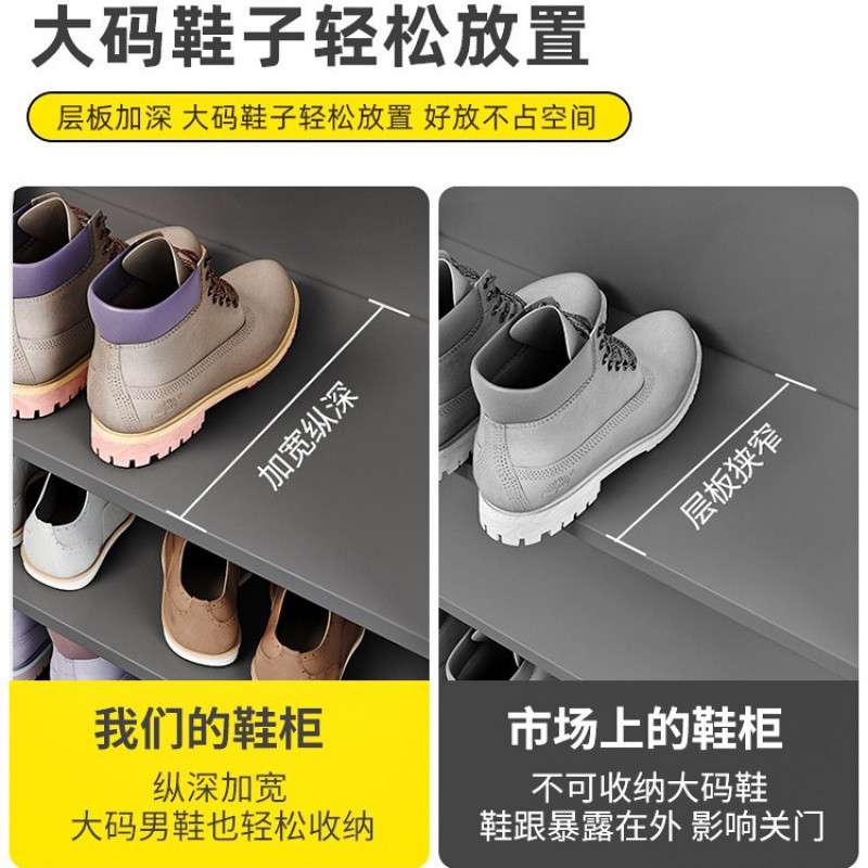 鞋柜家用门口外窄高立式室内防尘大容量收纳储物柜简易小户型鞋架
