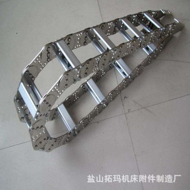 镀锌钢铝拖链 桥式钢制拖链 不锈钢金属坦克链机床穿线油管保护链
