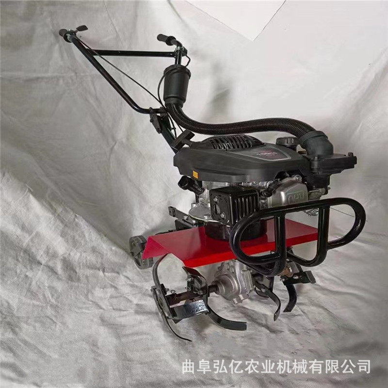 升级小型菜园松土开沟机 山地丘陵开荒打田机 轻便手推汽油微耕机
