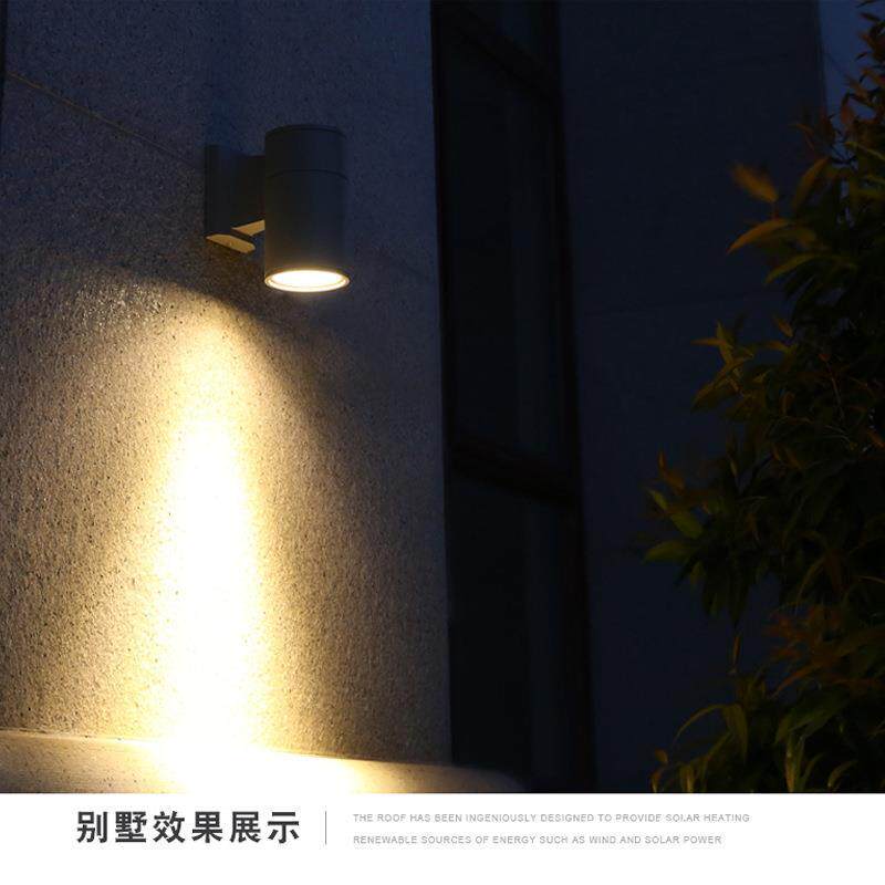 户外壁灯双头外墙上下室外射灯中式过道楼梯柱子别墅庭院防水灯具