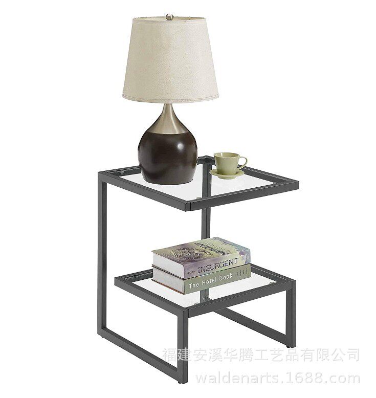 钢化玻璃茶几简约客厅方形桌几