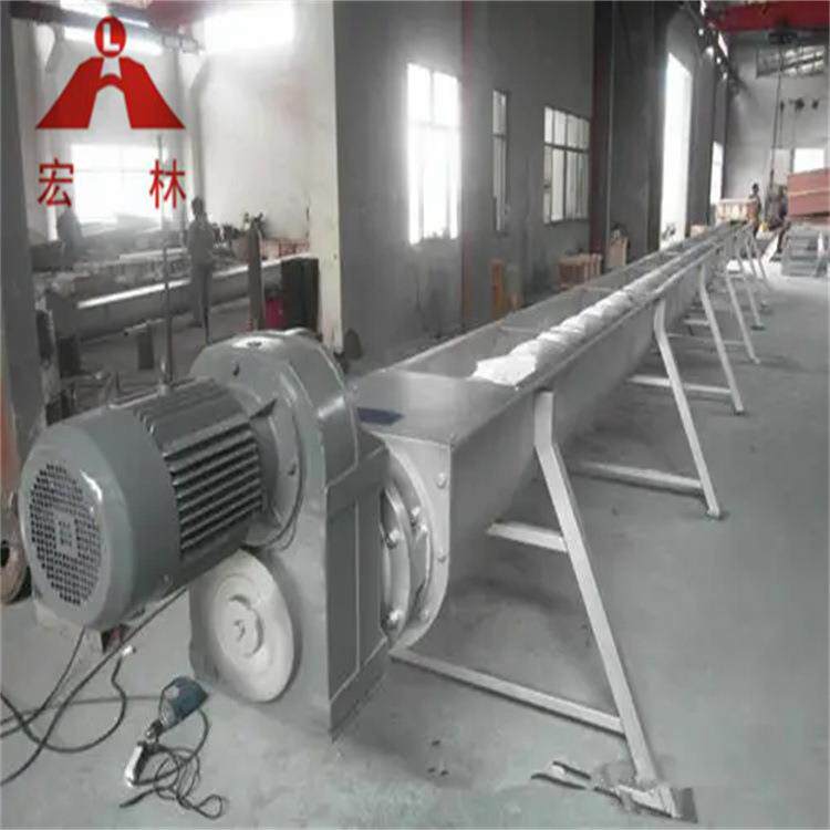U型螺旋输送机粮食矿砂输送设备螺旋上料管式蛟龙螺旋输送机