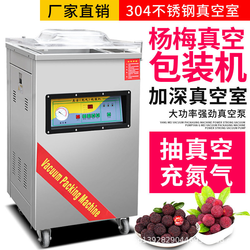 加深400单室杨梅包装机充氮真空打包机粽子食品真空包装机