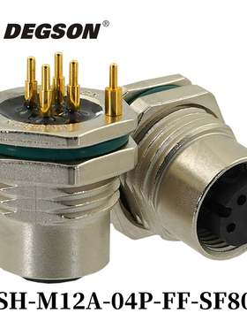 DEGSON高松圆形连接器SPSH-M12A-04P-06P-08P-10P-FF-MM-SF8002