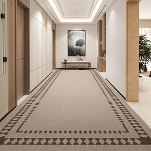 走廊地垫入户门室内防q滑玄关地毯走廊过道长条脚垫楼道门口耐脏