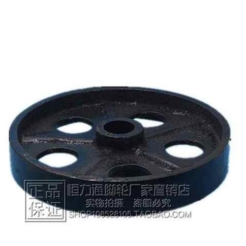 6寸打孔全铁轮4寸5寸8寸生铁重型万向轮子铸铁打眼工业耐磨脚轮