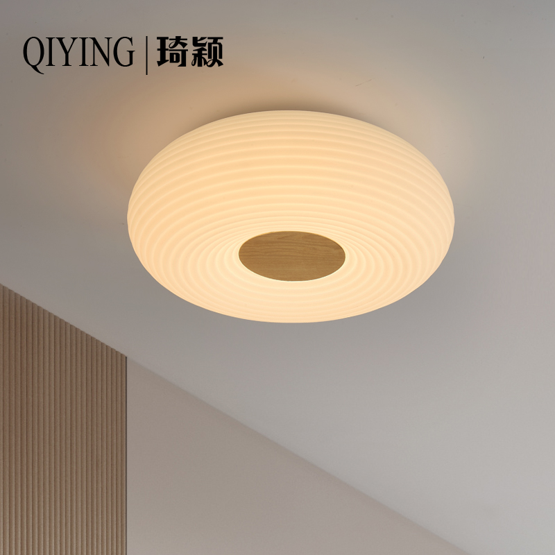 日式复古侘寂卧室书房柿子吸顶灯中古风榻榻米客厅阳台儿童房主灯