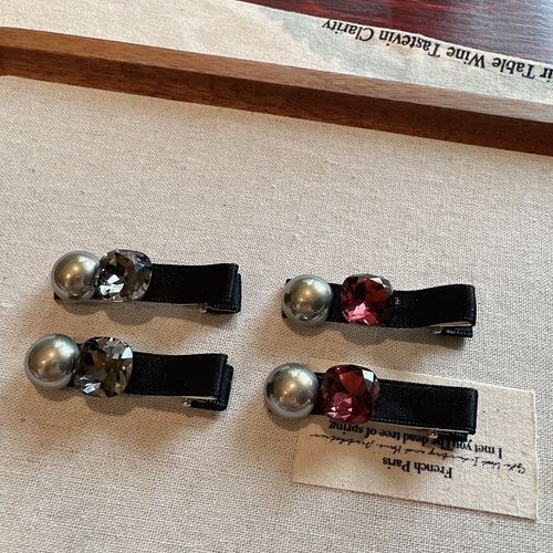 韩国精致水钻发夹时尚百搭刘海夹侧边夹少女前额网红碎发夹卡子女