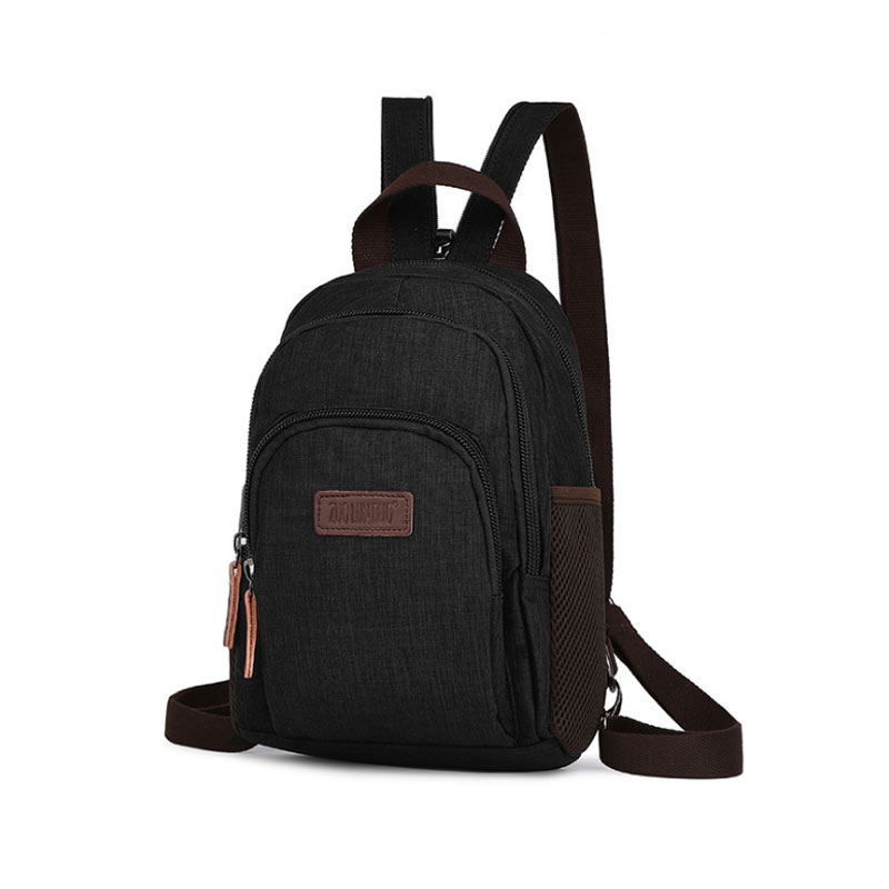 新款迷你背包多口袋休闲男士包包爆款女包便携旅游胸包小型双肩包