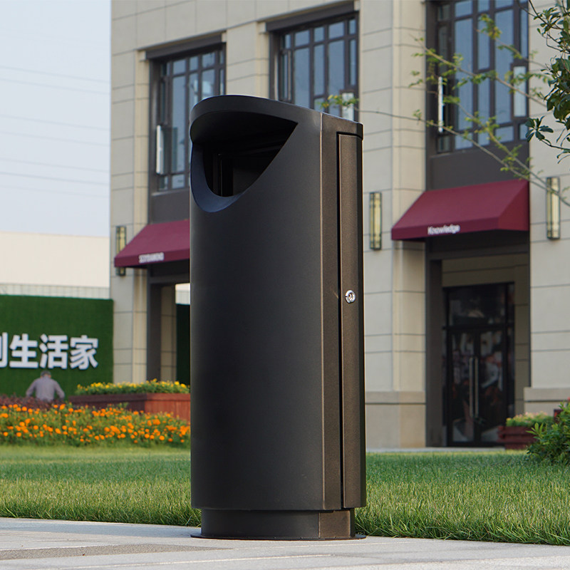 垃圾桶果皮箱户外 欧式简约个性造型垃圾箱 室外垃圾筒单桶可定制
