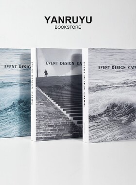 黑白灰装饰书售楼处客厅书房书架层架桌面软装饰摆件样板房真书