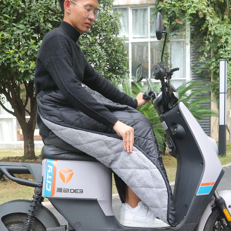 冬季骑电动摩托车挡风围裙男女挡风被防寒护膝防风衣防冻厚半身裙
