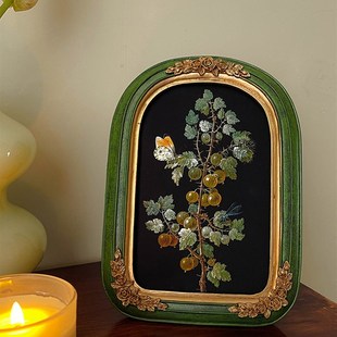 春暖花开法式中国风小p众艺术装饰画复古卧室床头柜摆台奶油风壁