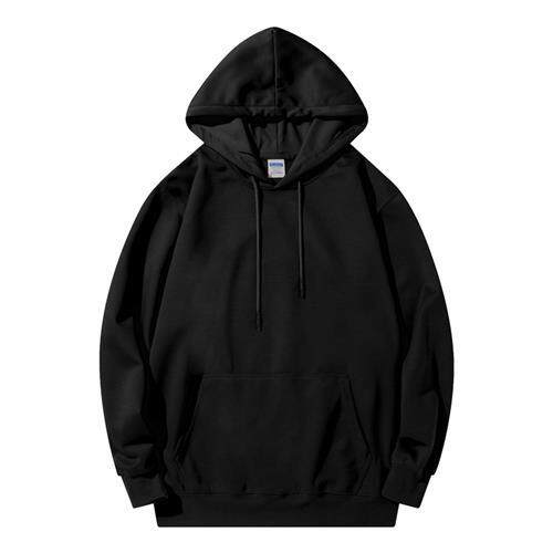 加绒连帽卫衣可定制logo班级毕业情侣班服长袖秋冬白色外套团队男