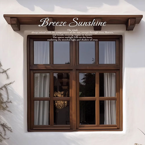 实木推拉窗定制室内窗