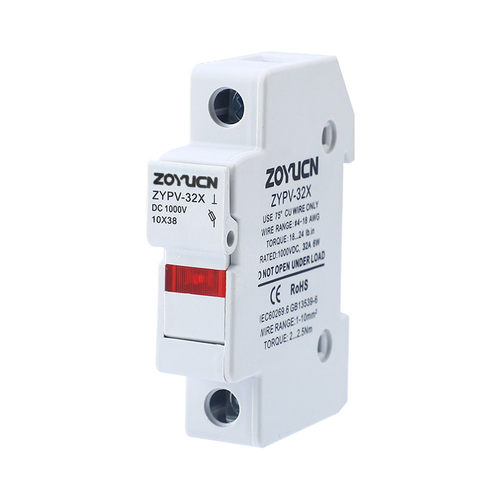 光伏直流熔断器DC1000V 汇流箱保险管10X38直流保险丝带灯15A 30A