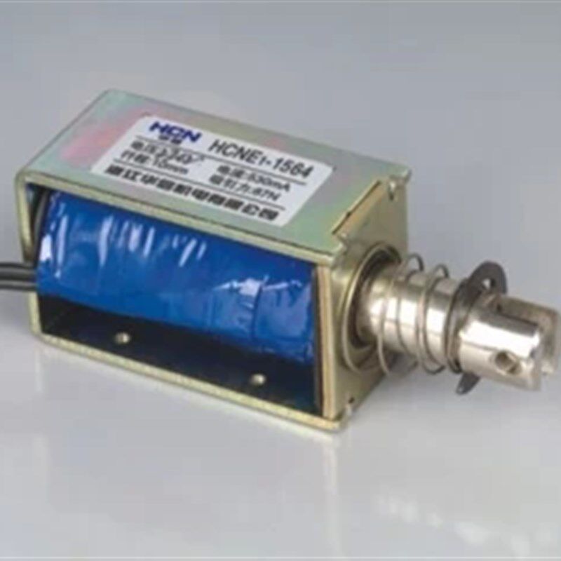 推拉式电磁铁1564直流 电压 24v 12v 长行程20mm 吸力5公斤
