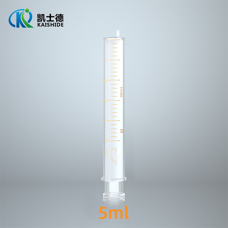 实验室玻璃进样器针筒管 1 2 5 10 100 50ml 加厚玻璃注射器点胶