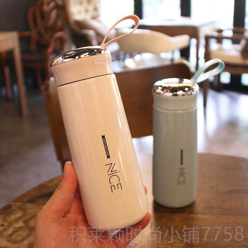 正品高档保生杯男女士学简约水时尚温情侣一对便携韩杯版杯子清新